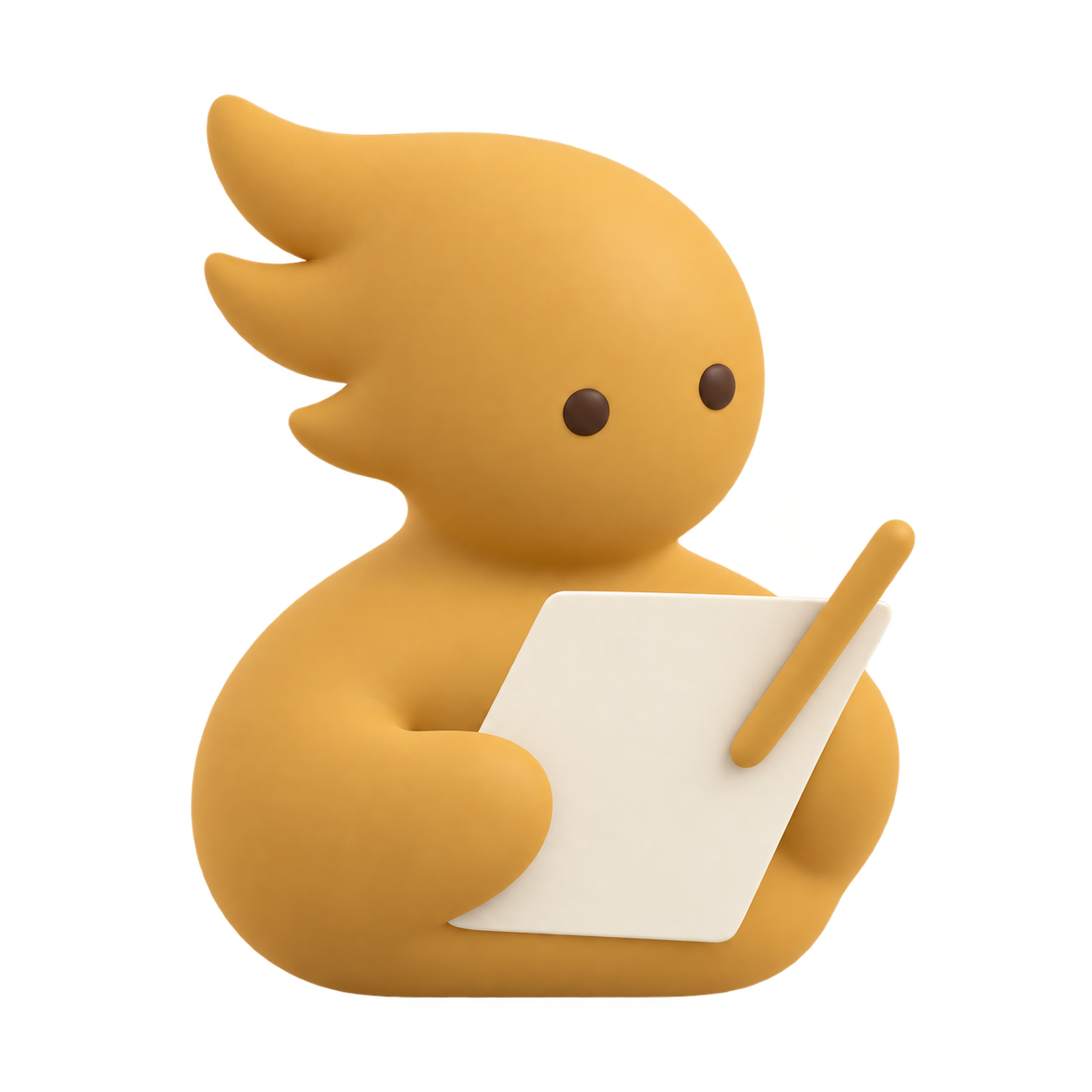 Le petit scribe Ariath, avec sa feuille et son stylet